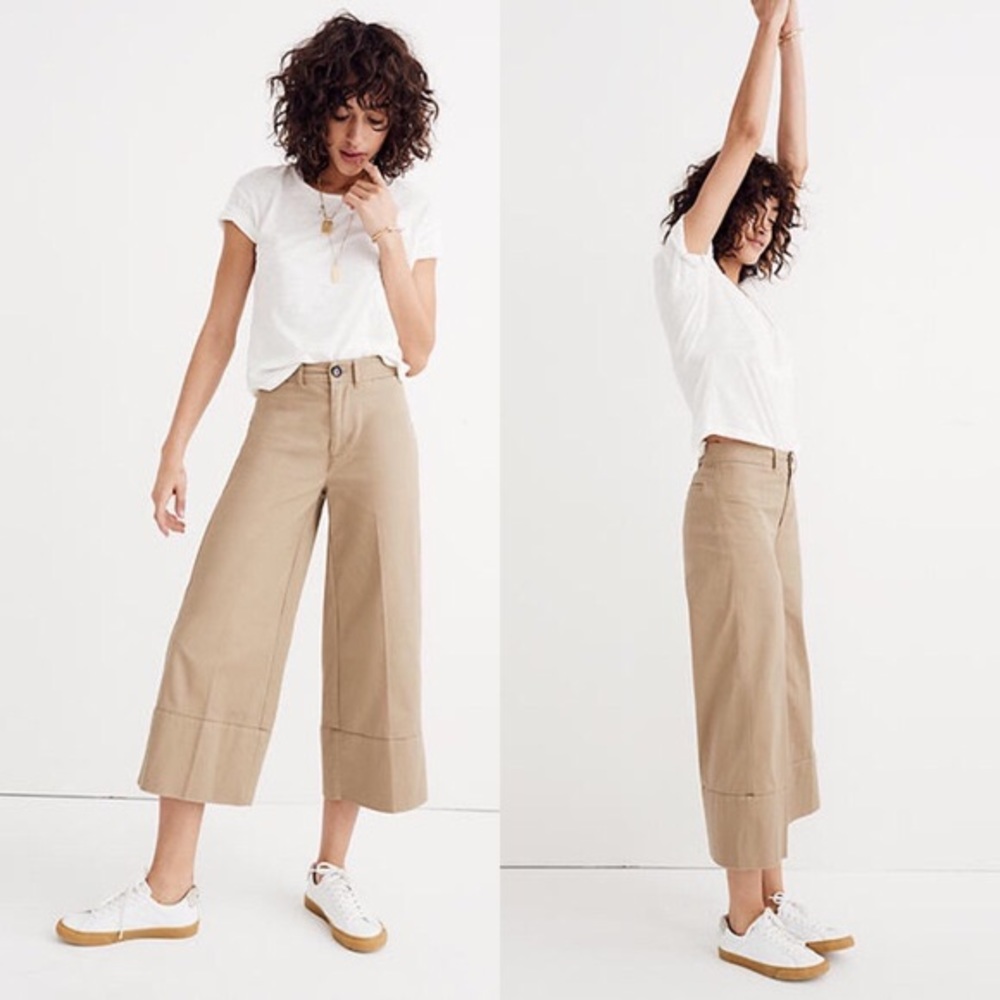 Madewell Langford Wide Leg Crop Pants size 25